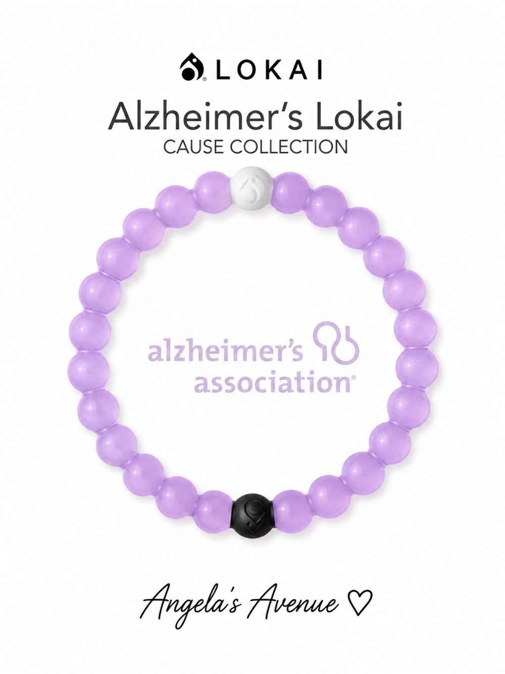 Lokai Bracelet Purple Alzheimers Cause NEW